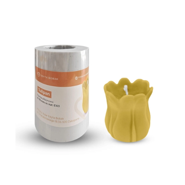Forma silikonowa do wyrobu świec - Tulipan